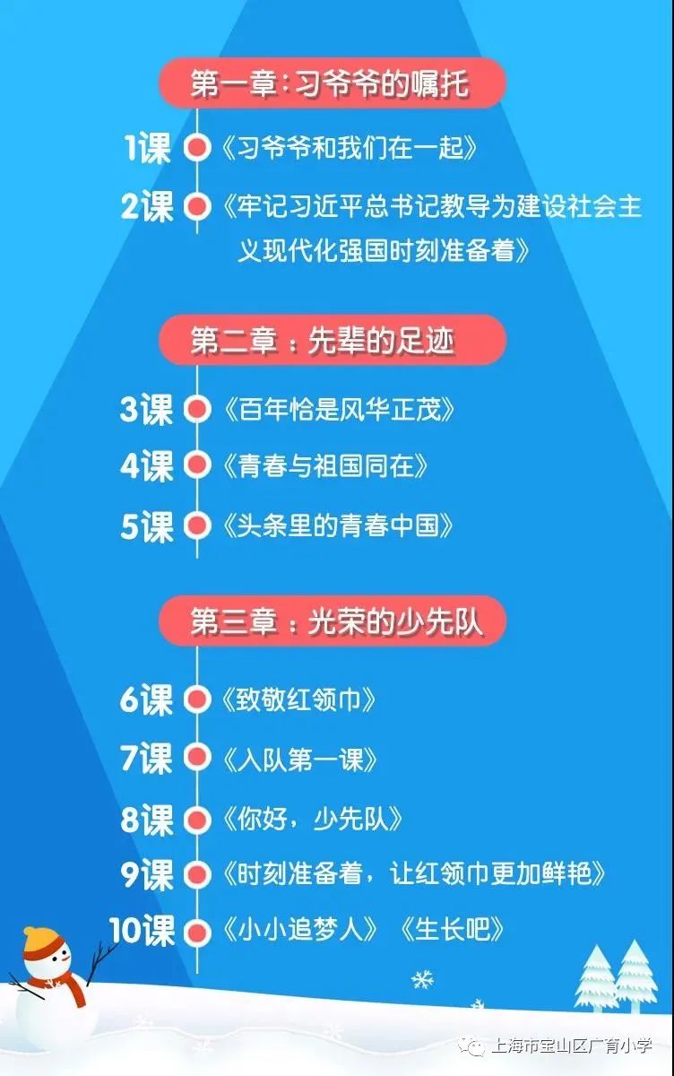 争做新时代好队员 ——广育小学大队干部线上学习全国少工委"寒假10课
